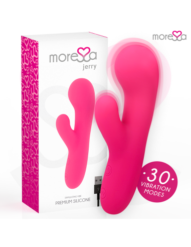 MORESSA JERRY CLIP VIBRADOR PUNTO G Y CLITORIS PREMIUM SILICONE RECARGABLE