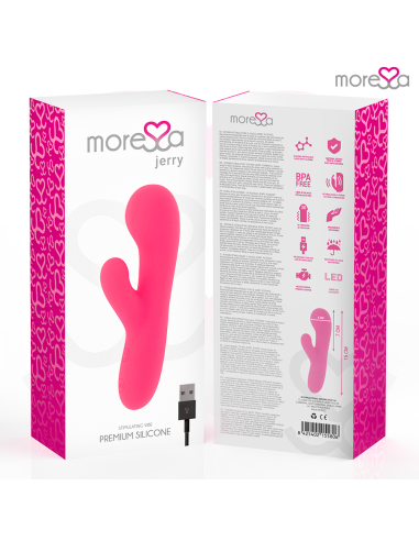 MORESSA JERRY CLIP VIBRADOR PUNTO G Y CLITORIS PREMIUM SILICONE RECARGABLE