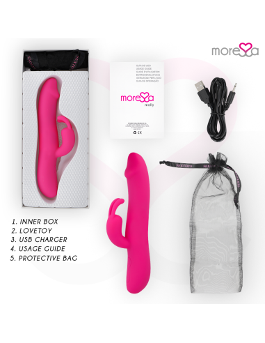 MORESSA MOLLY IMPULSOR UPDOWN Y POTENTE VIBRACION PREMIUM SILICONE RECARGABLE