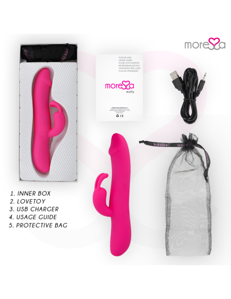 MORESSA MOLLY IMPULSOR UPDOWN Y POTENTE VIBRACION PREMIUM SILICONE RECARGABLE MORESSA MOLLY IMPULSOR UPDOWN Y POTENTE VIBRACION PREMIUM SILICONE RECARGABLE