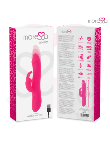 MORESSA MOLLY IMPULSOR UPDOWN Y POTENTE VIBRACION PREMIUM SILICONE RECARGABLE