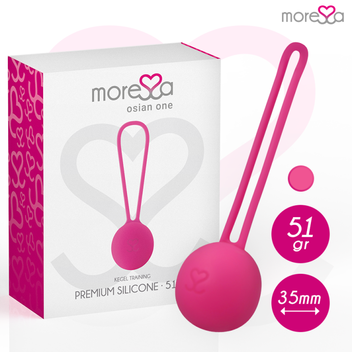 MORESSA OSIAN ONE ENTRENAMIENTO SUELO PELVICO 51gr PREMIUM SILICONA ROSA