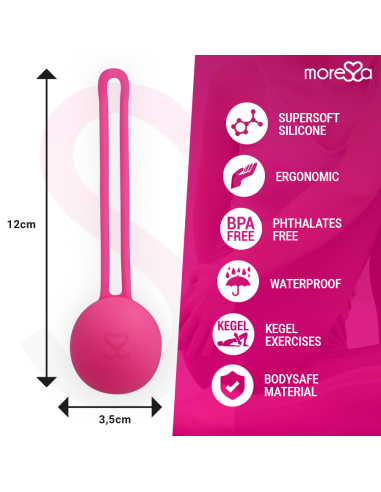 MORESSA OSIAN ONE ENTRENAMIENTO SUELO PELVICO 51gr PREMIUM SILICONA ROSA
