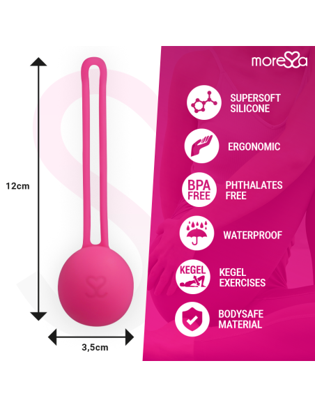 MORESSA OSIAN ONE ENTRENAMIENTO SUELO PELVICO 51gr PREMIUM SILICONA ROSA MORESSA OSIAN ONE ENTRENAMIENTO SUELO PELVICO 51gr PREMIUM SILICONA ROSA
