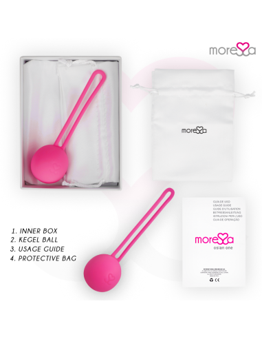 MORESSA OSIAN ONE ENTRENAMIENTO SUELO PELVICO 51gr PREMIUM SILICONA ROSA