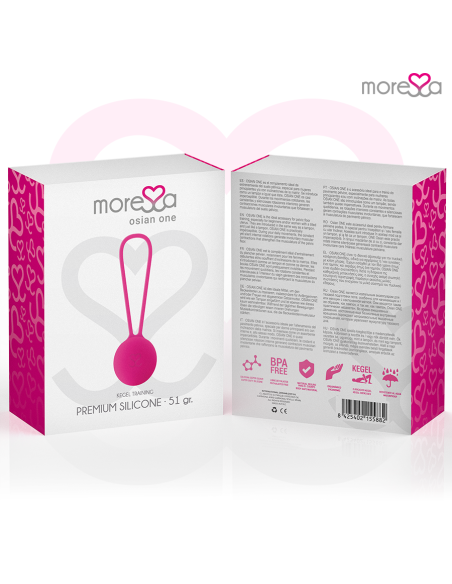 MORESSA OSIAN ONE ENTRENAMIENTO SUELO PELVICO 51gr PREMIUM SILICONA ROSA MORESSA OSIAN ONE ENTRENAMIENTO SUELO PELVICO 51gr PREMIUM SILICONA ROSA