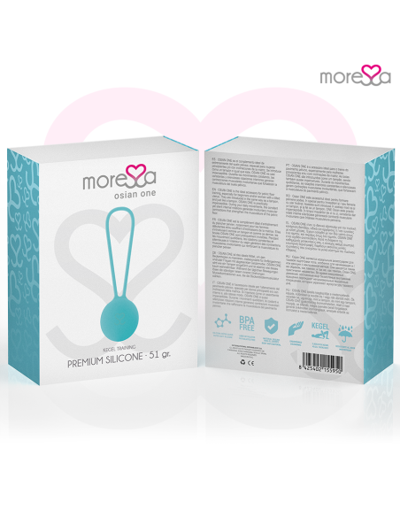 MORESSA OSIAN ONE ENTRENAMIENTO SUELO PELVICO 51gr PREMIUM SILICONA TURQUESA MORESSA OSIAN ONE ENTRENAMIENTO SUELO PELVICO 51gr PREMIUM SILICONA TURQUESA