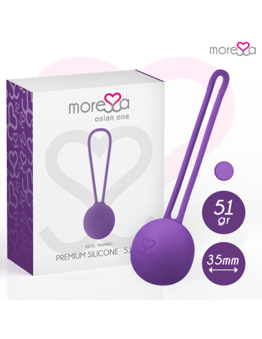 MORESSA OSIAN ONE ENTRENAMIENTO SUELO PELVICO 51gr PREMIUM SILICONA LILA