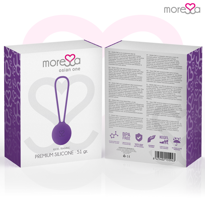 MORESSA OSIAN ONE ENTRENAMIENTO SUELO PELVICO 51gr PREMIUM SILICONA LILA