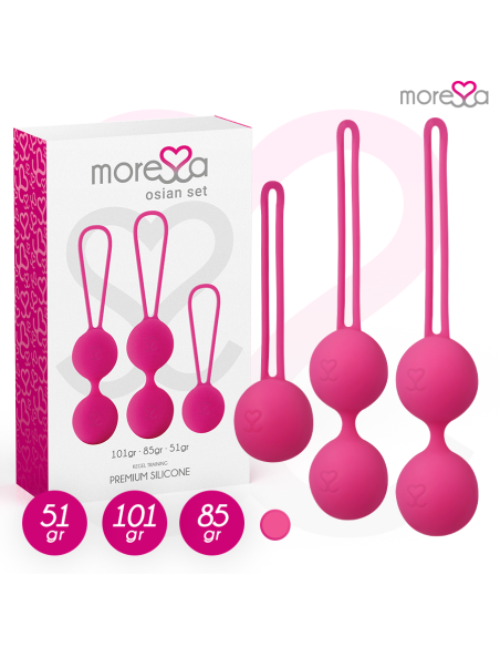 MORESSA OSIAN SET PREMIUM SILICONA ROSA Osian One 51 g Osian Two 101 g Osian Three 85 g MORESSA OSIAN SET PREMIUM SILICONA ROSA Osian One 51 g Osian Two 101 g Osian Three 85 g