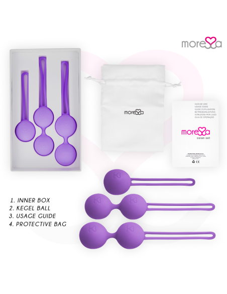 MORESSA OSIAN SET Osian One 51 Gr Osian Two 101 Gr Osian Three 85 gr PREMIUM SILICONA LILA MORESSA OSIAN SET Osian One 51 Gr Osian Two 101 Gr Osian Three 85 gr PREMIUM SILICONA LILA