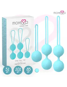 MORESSA OSIAN SET Osian One 51 Gr Osian Two 101 Gr Osian Three 85 gr PREMIUM SILICONA TURQUESA