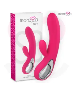 MORESSA TROY MASAJEADOR PUNTO G Y CLITORIS PREMIUM SILICONE RECARGABLE
