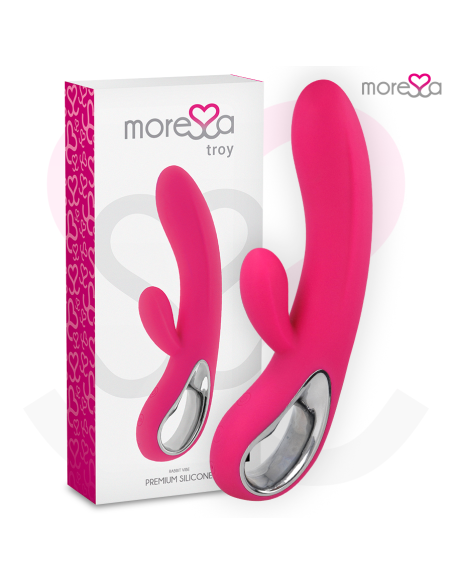 MORESSA TROY MASAJEADOR PUNTO G Y CLITORIS PREMIUM SILICONE RECARGABLE MORESSA TROY MASAJEADOR PUNTO G Y CLITORIS PREMIUM SILICONE RECARGABLE