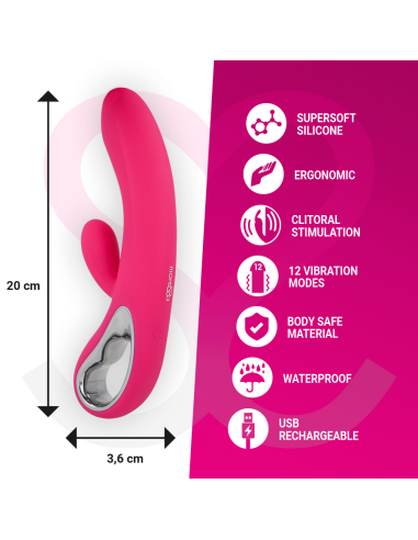 MORESSA TROY MASAJEADOR PUNTO G Y CLITORIS PREMIUM SILICONE RECARGABLE