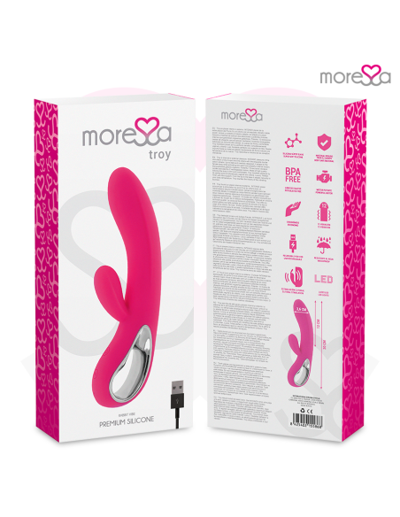 MORESSA TROY MASAJEADOR PUNTO G Y CLITORIS PREMIUM SILICONE RECARGABLE MORESSA TROY MASAJEADOR PUNTO G Y CLITORIS PREMIUM SILICONE RECARGABLE