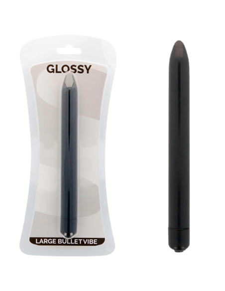 GLOSSY SLIM VIBRADOR NEGRO GLOSSY SLIM VIBRADOR NEGRO
