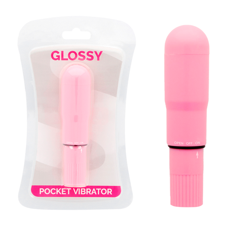 GLOSSY POCKET VIBRADOR ROSA
