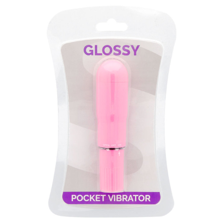 GLOSSY POCKET VIBRADOR ROSA INTENSO