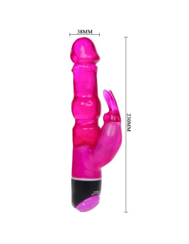 BAILE WAVES OF PLEASURE FANTASY VIBRADOR CON RABBIT LILA 23 CM