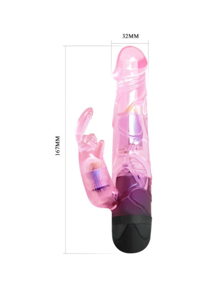 BAILE GIVE YOU LOVER VIBRADOR CON RABBIT ROSA