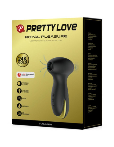 PRETTY LOVE SMART HAMMER VIBRACION Y ONDAS ESTIMULADORAS