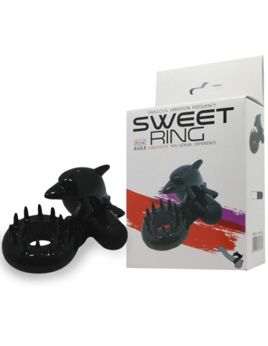 BAILE SWEET RING ANILLO CON ESTIMULADOR CLITORIS DELFIN