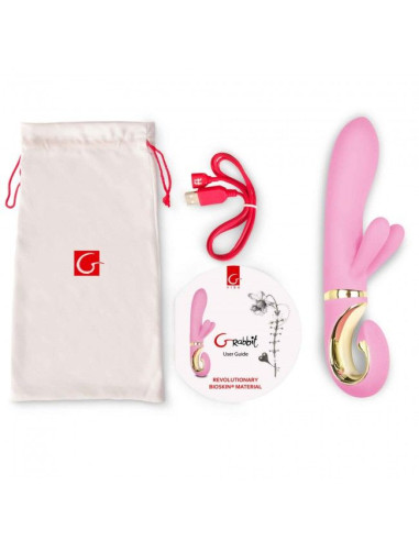 G VIBE G RABBIT VIBRADOR CONEJITO RAMPANTE ROSA