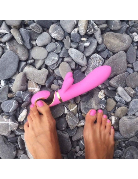G VIBE G RABBIT VIBRADOR CONEJITO RAMPANTE ROSA