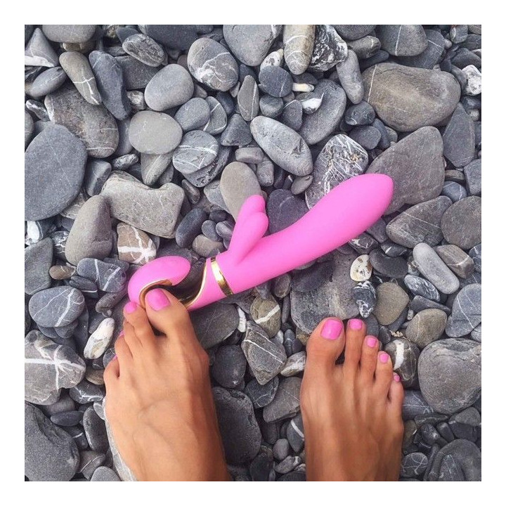 G VIBE G RABBIT VIBRADOR CONEJITO RAMPANTE ROSA