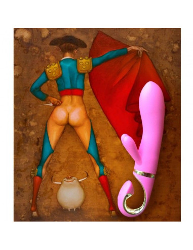 G VIBE G RABBIT VIBRADOR CONEJITO RAMPANTE ROSA