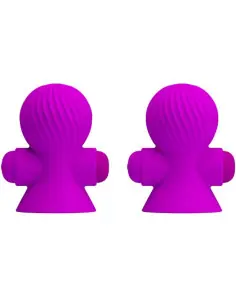 PRETTY LOVE ESTIMULADORES PEZONES 12 MODOS VIBRACION LILA