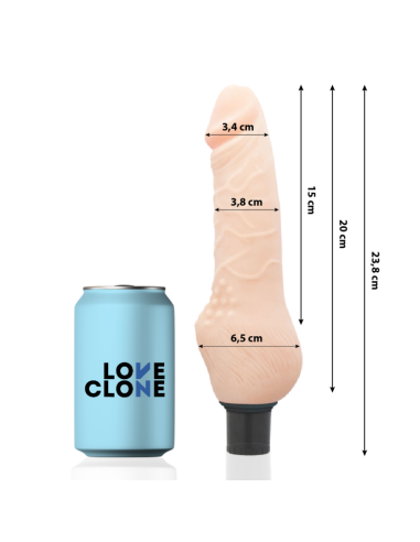 LOVECLONE DAVEN VIBRADOR REALISTICO SELF LUBRICATION 238 CM O 38 CM