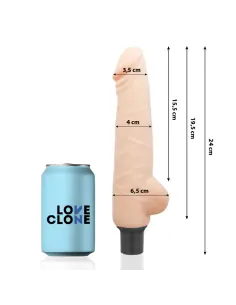 LOVECLONE HARALD VIBRADOR REALISTICO SELF LUBRICATION 24 CM O 4 CM 2
