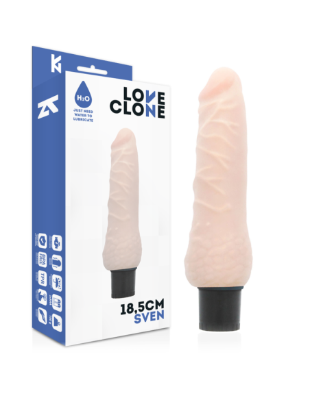 LOVECLONE SVEN VIBRADOR REALISTICO SELF LUBRICATION 185 CM O 33 CM
