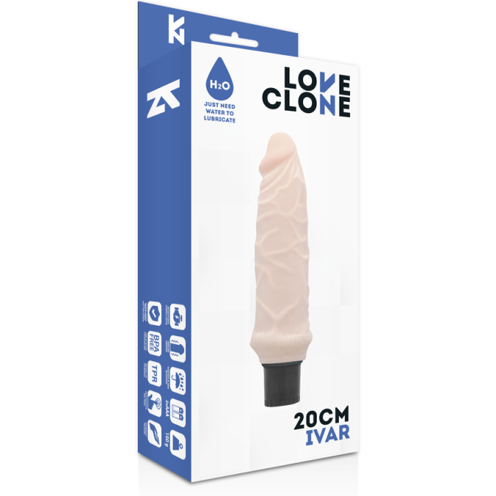 LOVECLONE IVAR VIBRADOR REALISTICO SELF LUBRICATION 20 CM O 37 CM