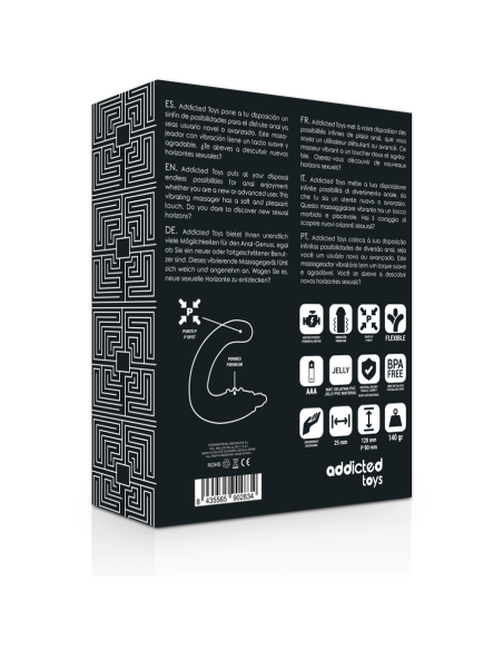 ADDICTED TOYS ANAL MASSAGER NEGRO ADDICTED TOYS ANAL MASSAGER NEGRO