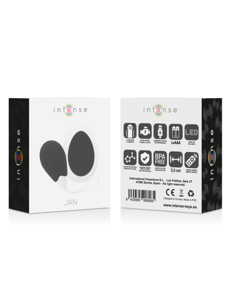 INTENSE JAN HUEVO VIBRADOR CONTROL REMOTO NEGRO INTENSE JAN HUEVO VIBRADOR CONTROL REMOTO NEGRO
