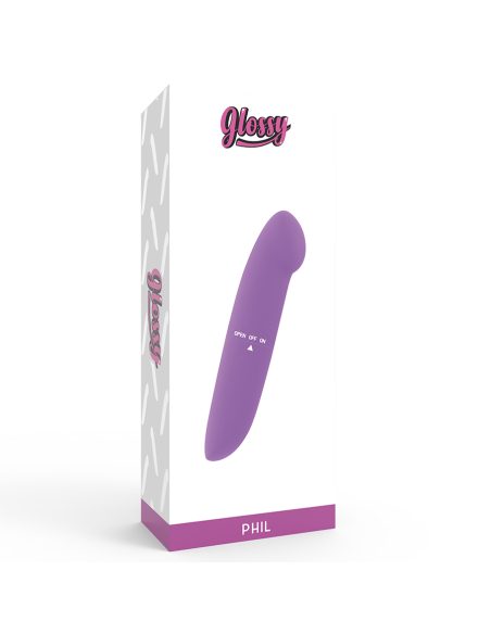 GLOSSY PHIL VIBRATOR LILA GLOSSY PHIL VIBRATOR LILA