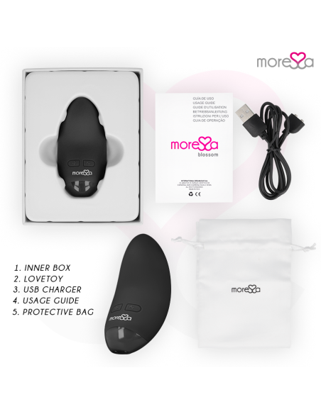 MORESSA BLOSSOM MASAJEADOR PERSONAL NEGRO MORESSA BLOSSOM MASAJEADOR PERSONAL NEGRO
