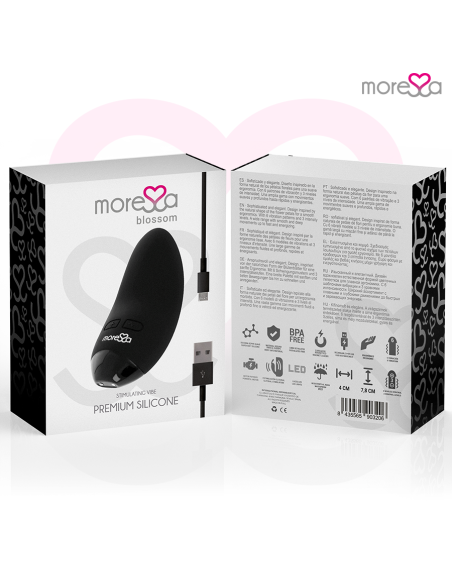MORESSA BLOSSOM MASAJEADOR PERSONAL NEGRO MORESSA BLOSSOM MASAJEADOR PERSONAL NEGRO