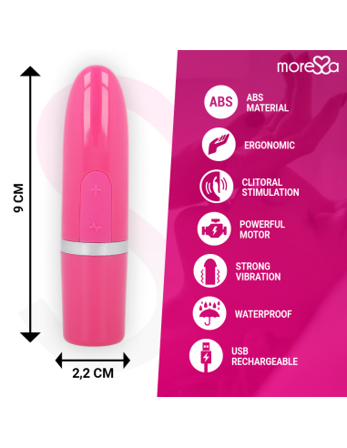 MORESSA IVY MASAJEADOR SIMULADOR LABIAL DE VIAJE ROSA