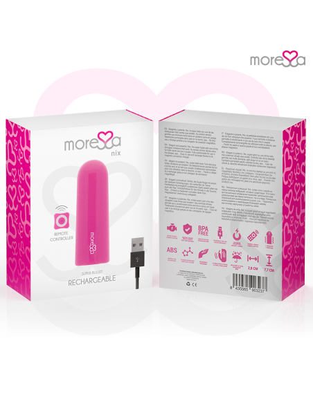 MORESSA NIX POTENTE VIBRADOR MULTI JUEGOS CONTROL REMOTO ROSA MORESSA NIX POTENTE VIBRADOR MULTI JUEGOS CONTROL REMOTO ROSA