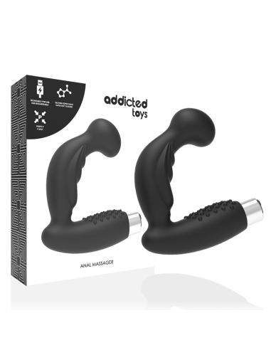 ADDICTED TOYS VIBRADOR PROSTATICO RECARGABLE MODEL 3 NEGRO