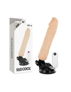 BASECOCK VIBRADOR REALISTICO CONTROL REMOTO NATURAL 20 CM O 4 CM