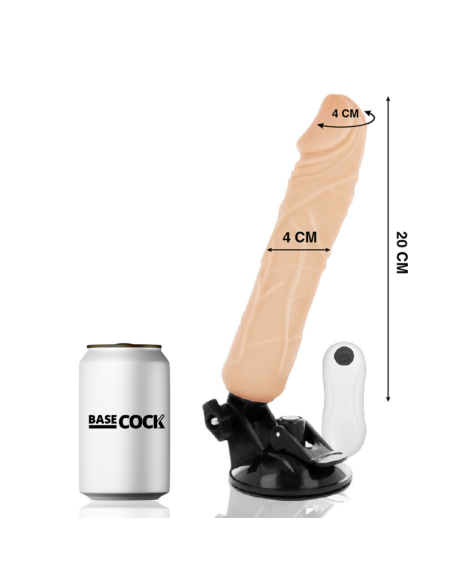 BASECOCK VIBRADOR REALISTICO CONTROL REMOTO NATURAL 20 CM O 4 CM BASECOCK VIBRADOR REALISTICO CONTROL REMOTO NATURAL 20 CM O 4 CM