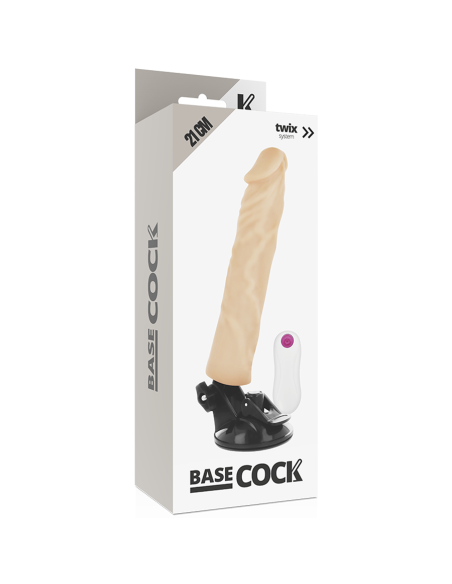 BASECOCK VIBRADOR REALISTICO CONTROL REMOTO NATURAL 21 CM O 4 CM BASECOCK VIBRADOR REALISTICO CONTROL REMOTO NATURAL 21 CM O 4 CM