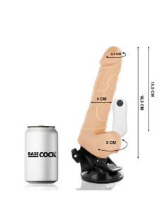 BASECOCK VIBRADOR REALISTICO CONTROL REMOTO NATURAL 185 CM O 4CM 2