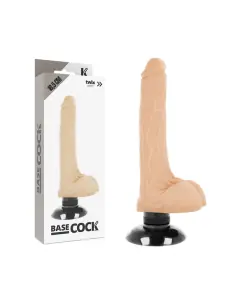 BASECOCK VIBRADOR REALISTICO 2 1 NATURAL 185 CM O 4 CM