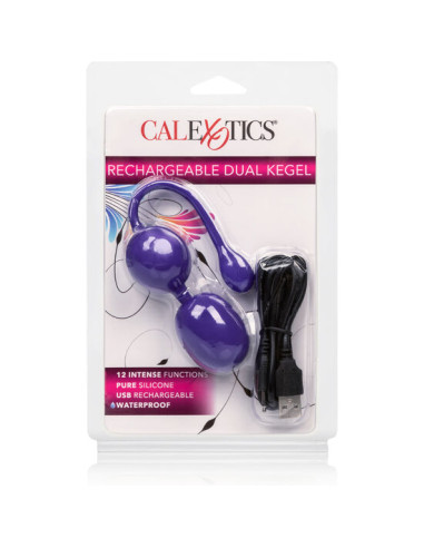 CALEXOTICS BOLAS DUAL KEGEL RECARGABLES LILA